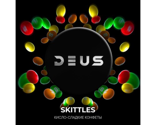 Табак для кальяна Deus Skittles (Деус Скиттлз) 100г купить на Бали