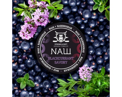 Табак для кальяна NАШ Blackcurrant Savory (НАШ Смородина Чабрец) 100г купить на Бали